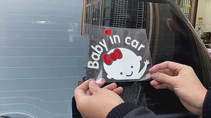 "Baby in car" Sticker